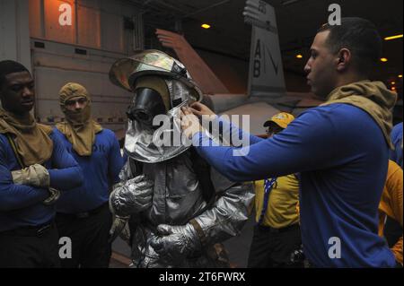 USS Theodore Roosevelt operations 150522 Stock Photo