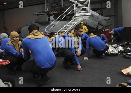 USS Theodore Roosevelt operations 150522 Stock Photo