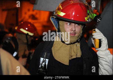 USS Theodore Roosevelt operations 150522 Stock Photo