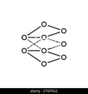 Neural Networks vector concept minimal colored icon or design element ...