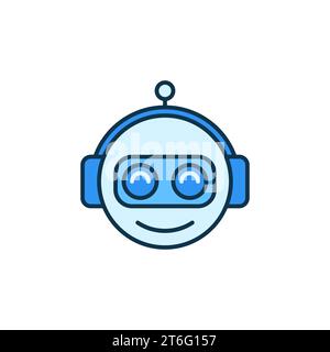 Funny Chatbot Head vector concept colored icon or symbol Stock Vector