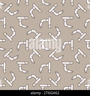 Roof Gutter vector concept colored modern seamless pattern Stock Vector