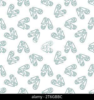 Endless seamless pattern of green dangerous infectious deadly ...