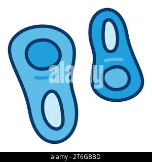 Two Microbes vector concept blue icon or sign Stock Vector