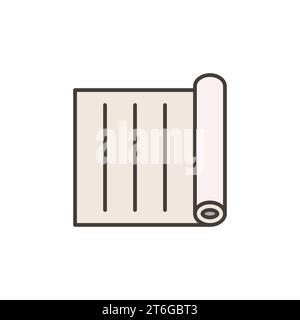 Underlayment for House Roof vector concept colored icon or design element Stock Vector