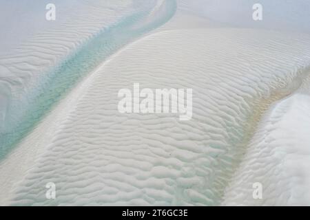 Serene Sandy Point at Byfield National Park, North of Bangalee and Yeppoon, Queensland - A Hidden Coastal Jewel Amidst Australia's Natural Splendor. Stock Photo