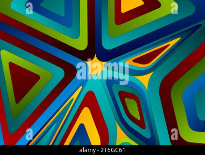 Colorful tech abstract low poly pattern vector background Stock Vector