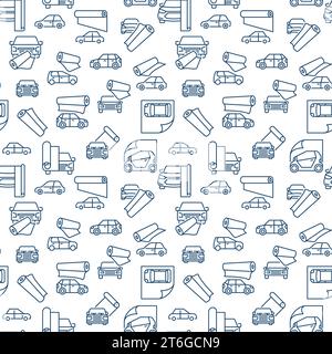 Vehicle Wrapping vector Car Detailing concept simple seamless pattern or background Stock Vector