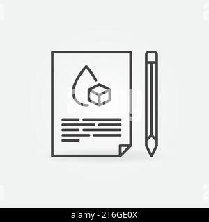 Blood Glucose Test vector Diabetes Diagnostics concept icon or sign in thin line style Stock Vector