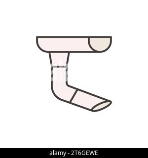 Roof Gutter vector concept colored icon or design element Stock Vector
