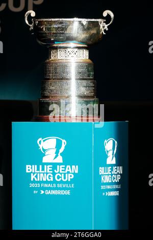 Seville, Spain, 10th November 2023. Billie Jean King Cup at the Finals in Sevilla. Photo credit: Frank Molter Credit: Frank Molter/Alamy Live News Stock Photo