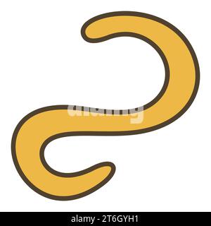 Spirilla Spiral Bacterium vector Science concept colored icon or symbol Stock Vector