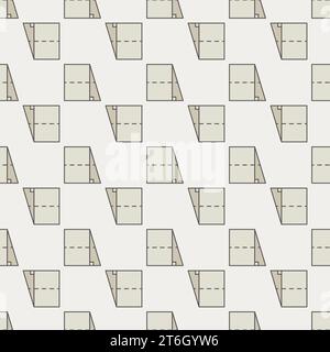 Geometrical Figure colored seamless pattern. Geometry Trapezoid vector concept background Stock Vector