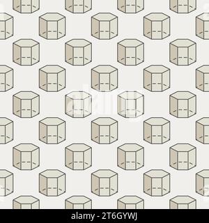 Geometry Education vector colored seamless pattern with Geometrical Figure symbol concept background Stock Vector
