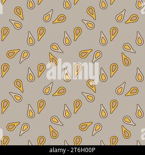 Microbe Primitive Bacteria vector concept colored seamless pattern Stock Vector