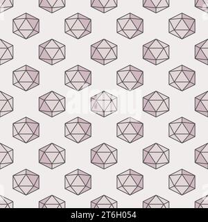 Geometric Shape colored seamless pattern. Geometry Science vector concept background Stock Vector