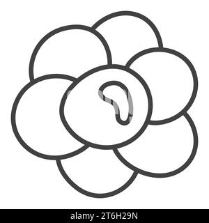 Bacteria vector Biology concept icon or sign in thin line style Stock Vector