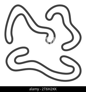 Microbes vector Microbiology concept linear icon or symbol Stock Vector