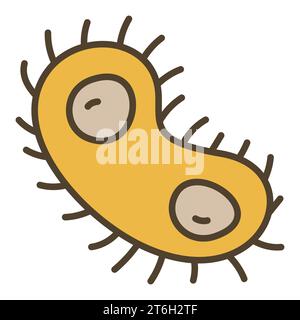 Dangerous Bacteria vector Genetics concept colored icon or logo element Stock Vector