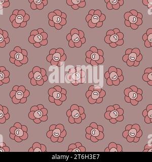 Bacteria vector Biology concept colored creative seamless pattern Stock Vector