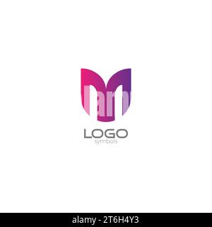 UM Logo Modern. Letter M Logo Stock Vector