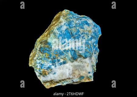 Detail of the blue quartzite and lazulite stone mineral Stock Photo