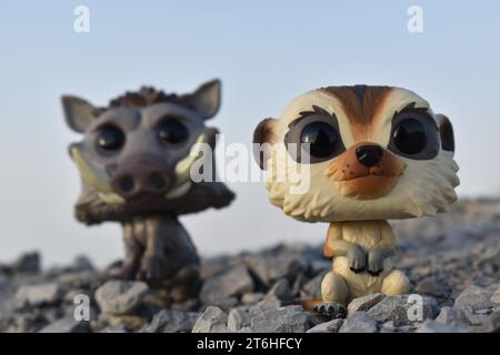 Timon and Pumba from the Lion King Stock Photo