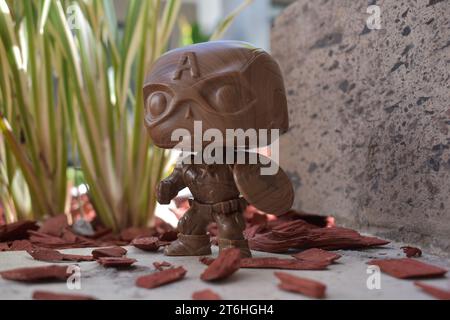 Captain America with Shield Stock Photo