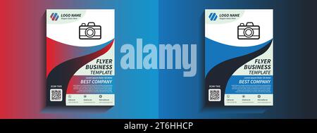 Corporate flyer design template, Business flyer template design, Creative Flyer Layout, Annual report brochure flyer template, Gree cover design. Stock Vector