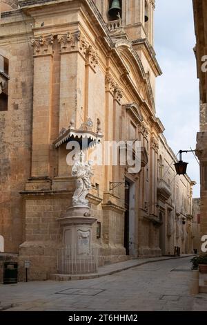 Church of the Annunciation of our Lady in Mdina, Malta Stock Photo