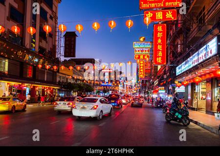 Thailand, Bangkok, Chinatown at the time of Chinese New Year Stock Photo