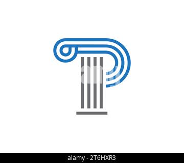 TP letter logo design vector template Stock Vector