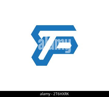 TP letter logo design vector template Stock Vector