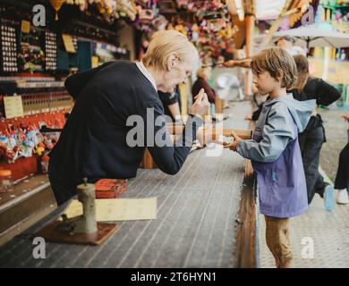 Fairground - Tänzelfest Kaufbeuren, Allgäu, Bavaria, Germany Stock Photo