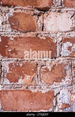Old wall with bricks, house facade, wallpaper Stock Photo