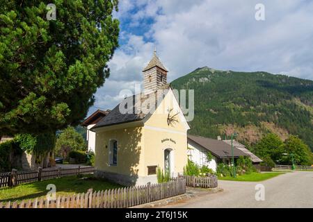 Mallnitz, chapel Hubertus Kapelle in Nationalpark Hohe Tauern, Carinthia, Austria Stock Photo