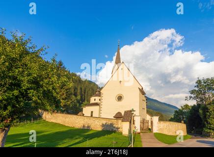 Obervellach, church Maria Tax in Stallhofen in Nationalpark Hohe Tauern, Carinthia, Austria Stock Photo