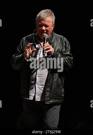 FORT LAUDERDALE FL - NOVEMBER 09: William Shatner performs during William Shatner Live On Stage at the Broward Center on November 9, 2023 in Fort Lauderdale, Florida. Copyright: xmpi04x Credit: Imago/Alamy Live News Stock Photo