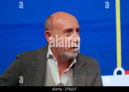 Rome, Italy. 10th Nov, 2023. Acquario Romano, Rome, Italy, November 10, 2023, Roberto Arditti, journalist during National conference of young building entrepreneurs - News Credit: Live Media Publishing Group/Alamy Live News Stock Photo