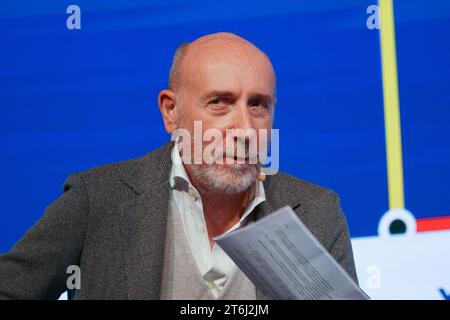 Rome, Italy. 10th Nov, 2023. Acquario Romano, Rome, Italy, November 10, 2023, Roberto Arditti, journalist during National conference of young building entrepreneurs - News Credit: Live Media Publishing Group/Alamy Live News Stock Photo