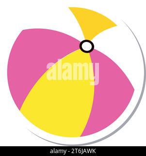 Isolated colored beach ball icon Vector Stock Vector