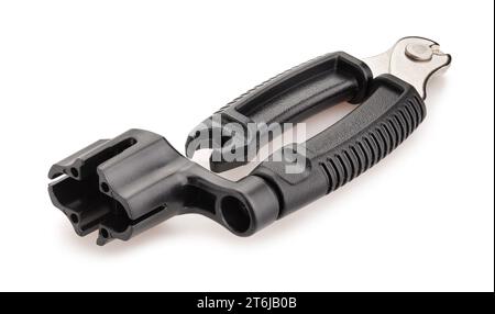 guitar peg winder path isolated on white Stock Photo