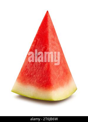 watermelon slice path isolated on white Stock Photo