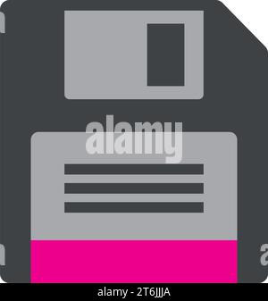Isolated floppy disk office supply icon Vector Stock Vector