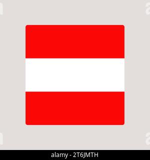 austria flag. vector illustration national flag isolated on light background. Stock Vector