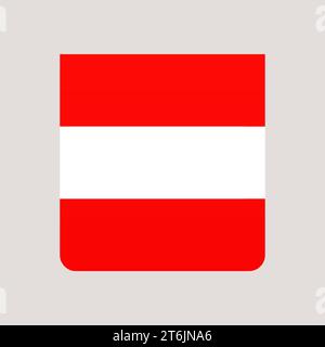 austria flag. vector illustration national flag isolated on light background. Stock Vector