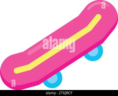 Isolated colored skateboard icon Vector Stock Vector