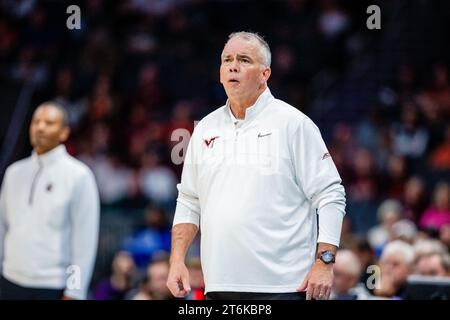 November 6, 2023: Virginia Tech Hokies center Clara Strack (13) secures ...