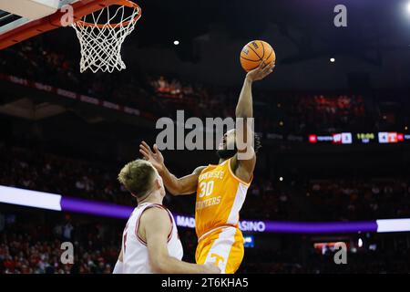 November 10, 2023: Tennessee Volunteers guard Josiah-Jordan James (30) makes a basket during the NCAA basketball game between the Tennessee Volunteers and the Wisconsin Badgers at the Kohl Center in Madison, WI. Darren Lee/CSM Stock Photo