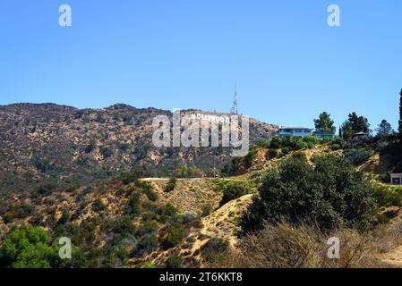 The Hollywood Sign on Mount Lee - Los Angeles, California Stock Photo